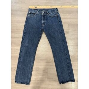 Levi's 501 Original Fit Button Fly Jeans Men's 33x32 Medium Wash
